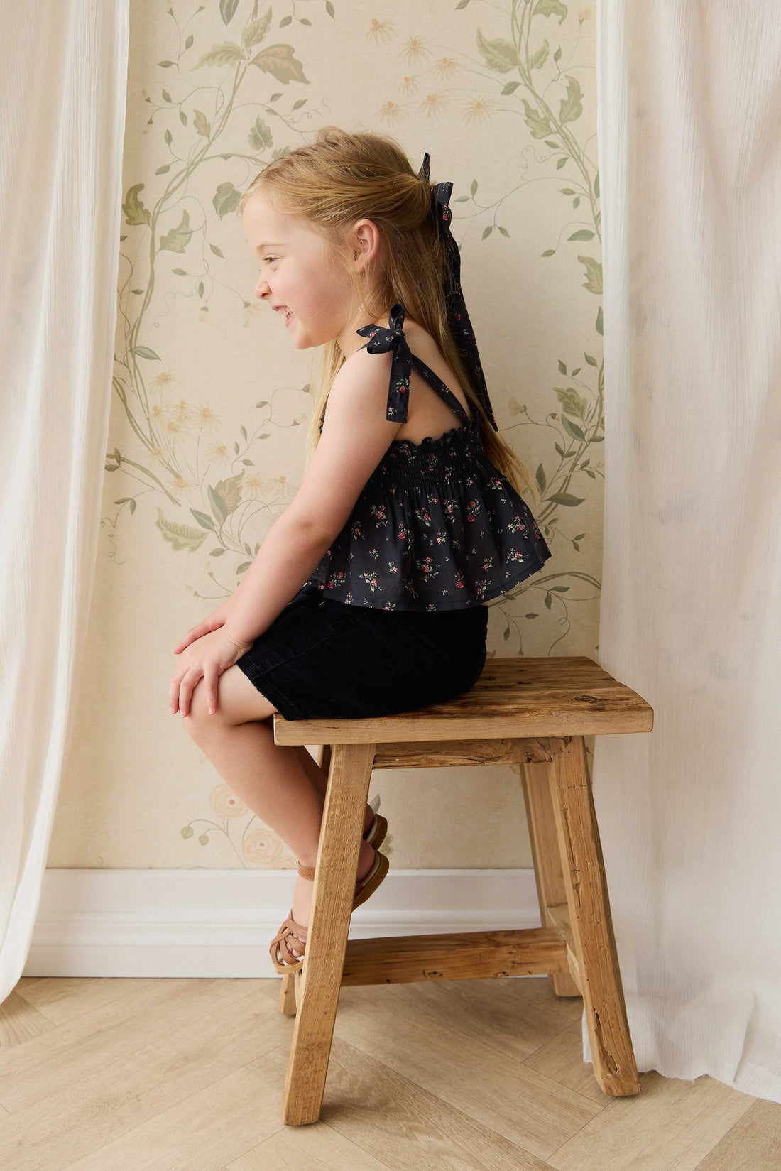 Organic Cotton Odette Top - Bianca Noir Childrens Top from Jamie Kay Australia
