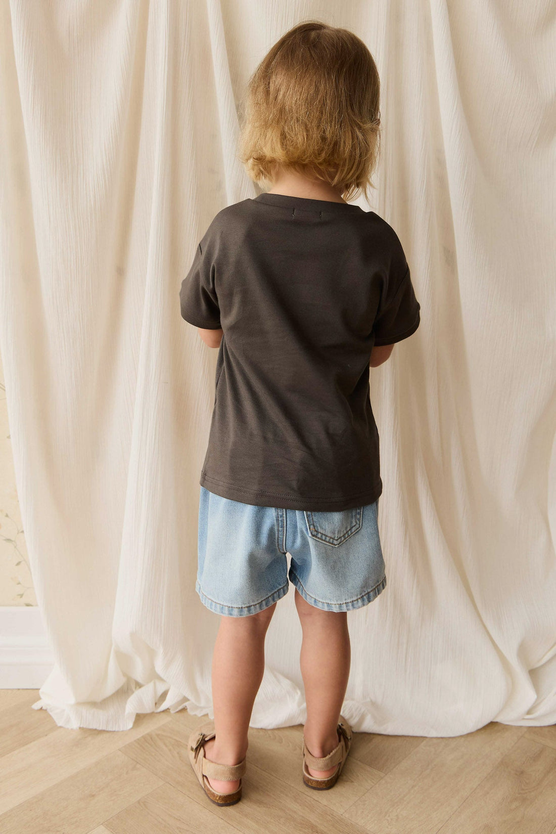 Reid Denim Short - Antique Blue Childrens Short from Jamie Kay Australia