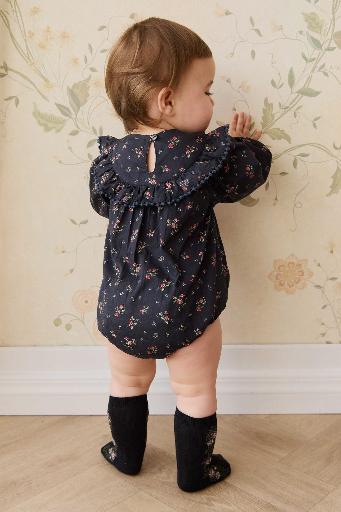 Organic Cotton Malia Playsuit - Bianca Noir Childrens Playsuit from Jamie Kay Australia