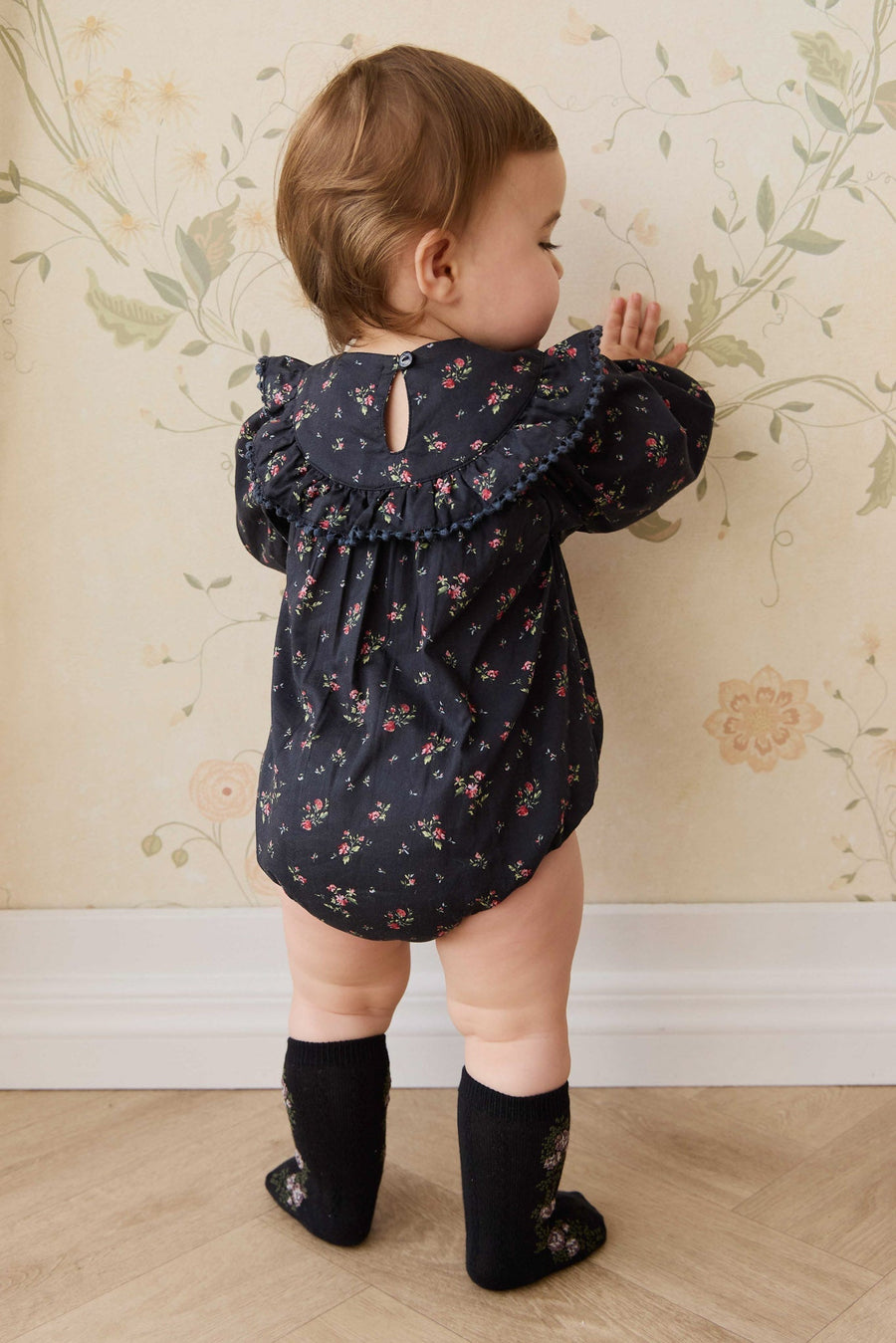 Organic Cotton Malia Playsuit - Bianca Noir Childrens Playsuit from Jamie Kay Australia