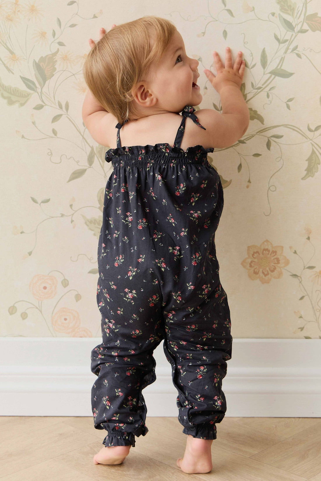 Organic Cotton Myla Jumpsuit - Bianca Noir Childrens Jumpsuit from Jamie Kay Australia