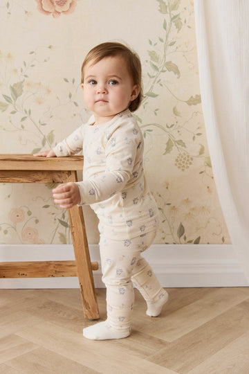 Organic Cotton Baker Long Sleeve Pyjama Set - Charlies Butterflies Childrens Pyjama from Jamie Kay Australia