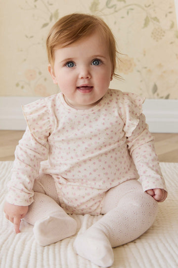 Organic Cotton Kinley Playsuit - Victoria Blush Childrens Playsuit from Jamie Kay Australia
