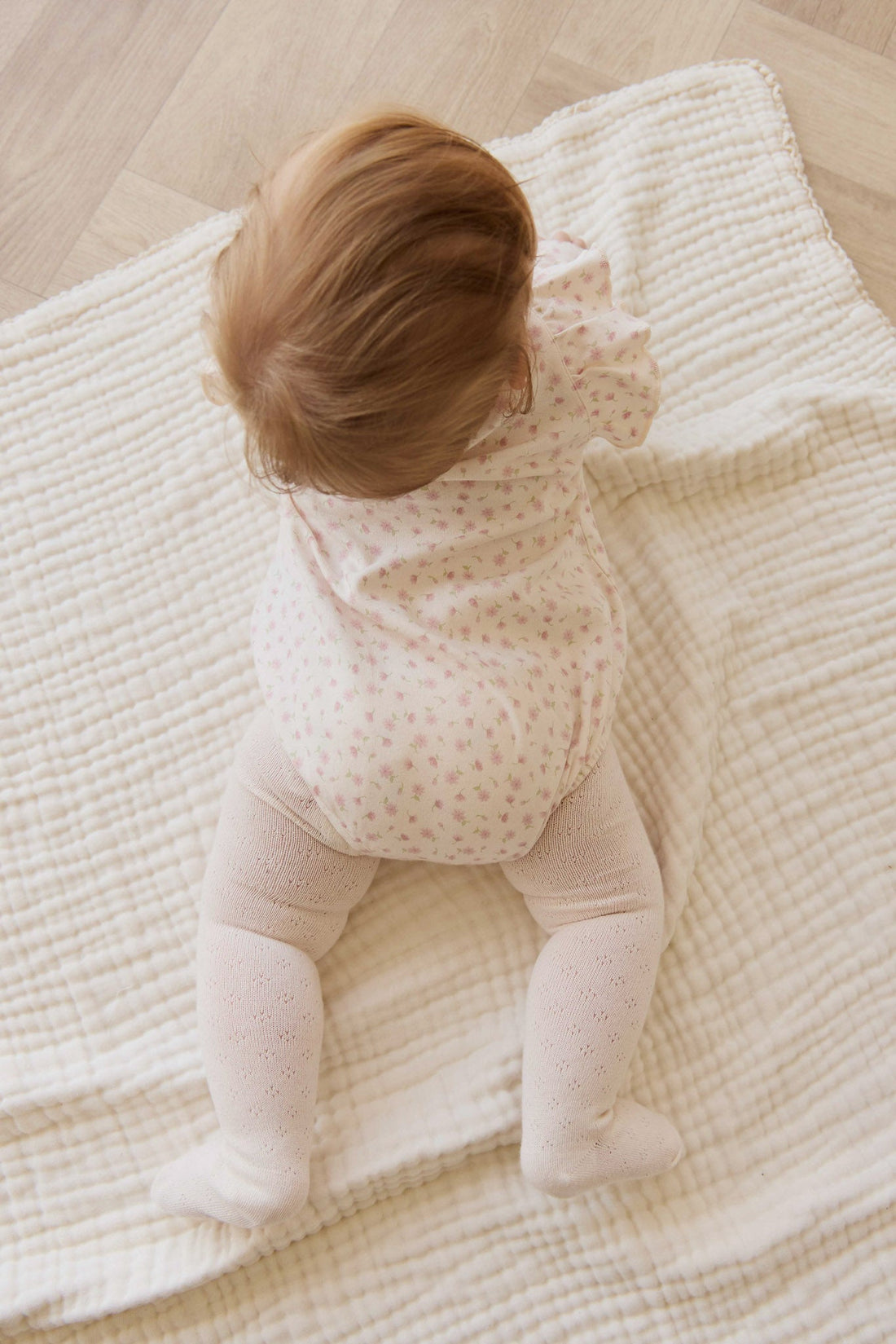 Organic Cotton Kinley Playsuit - Victoria Blush Childrens Playsuit from Jamie Kay Australia