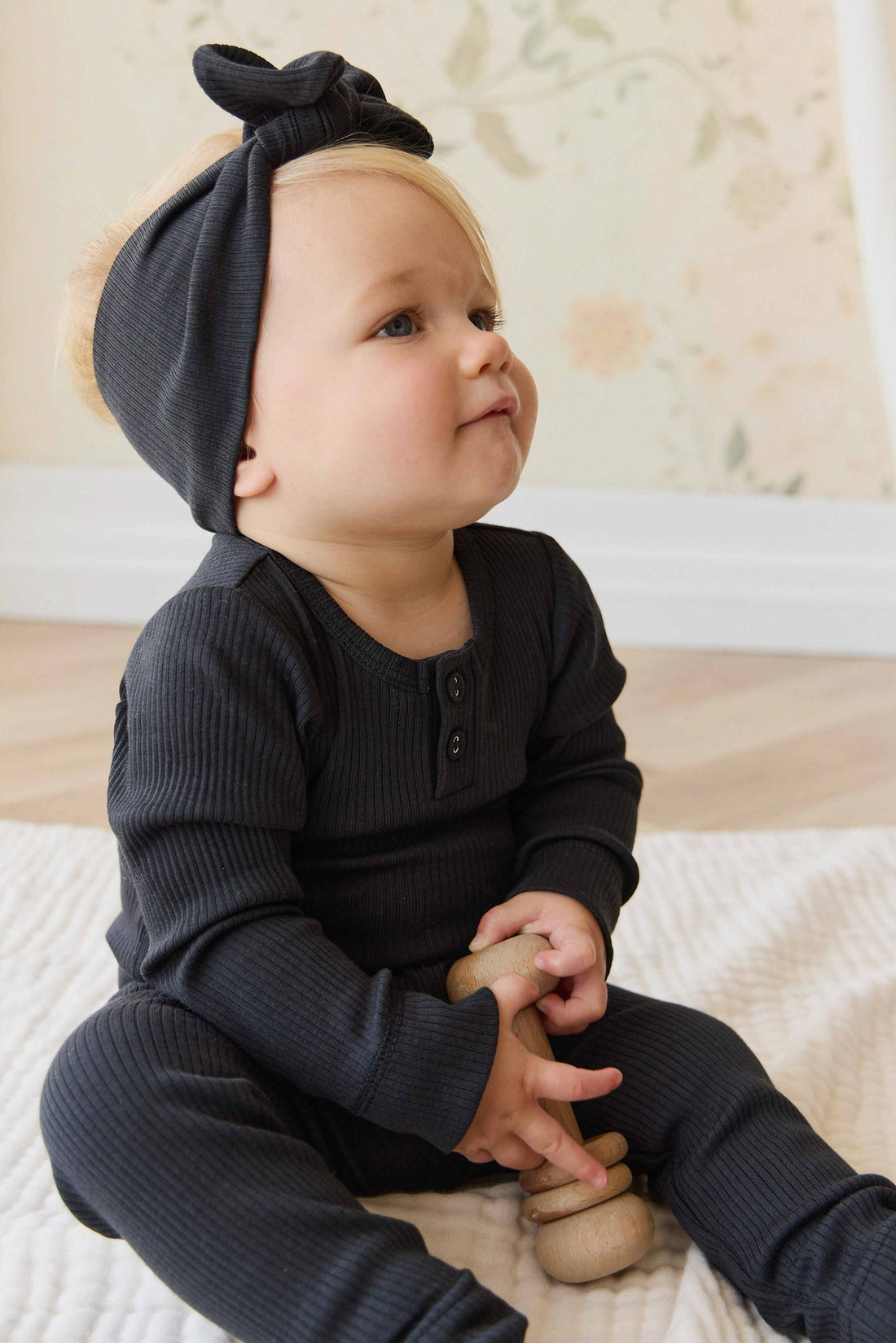 Organic Cotton Modal Everyday Legging - Ebony Childrens Legging from Jamie Kay Australia