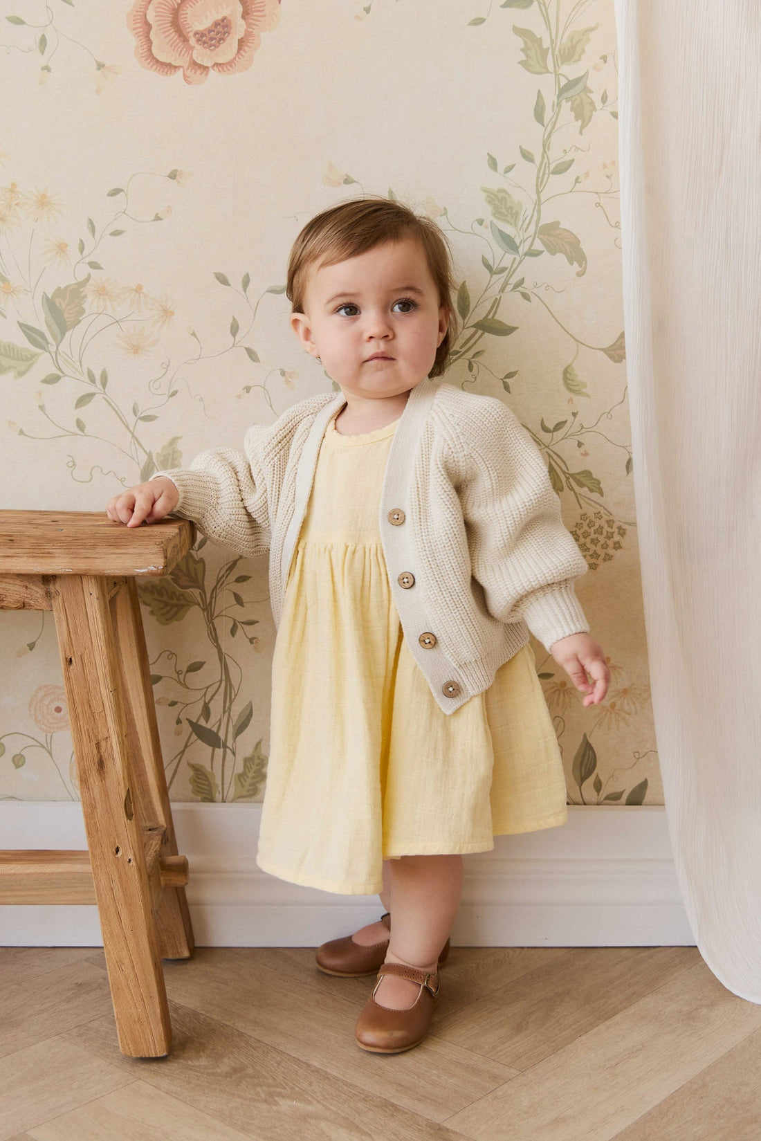 Paloma Cardigan - Vanilla Childrens Cardigan from Jamie Kay Australia