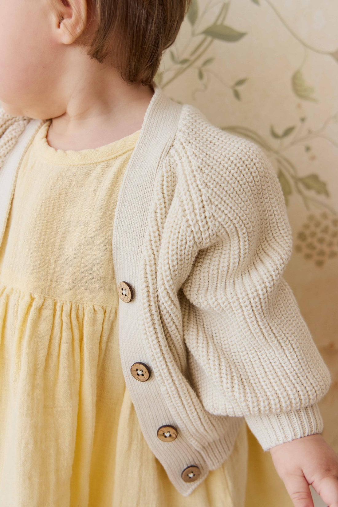 Paloma Cardigan - Vanilla Childrens Cardigan from Jamie Kay Australia