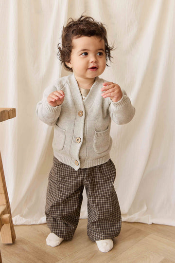 Franco Cardigan - Light Grey Marle Childrens Cardigan from Jamie Kay Australia