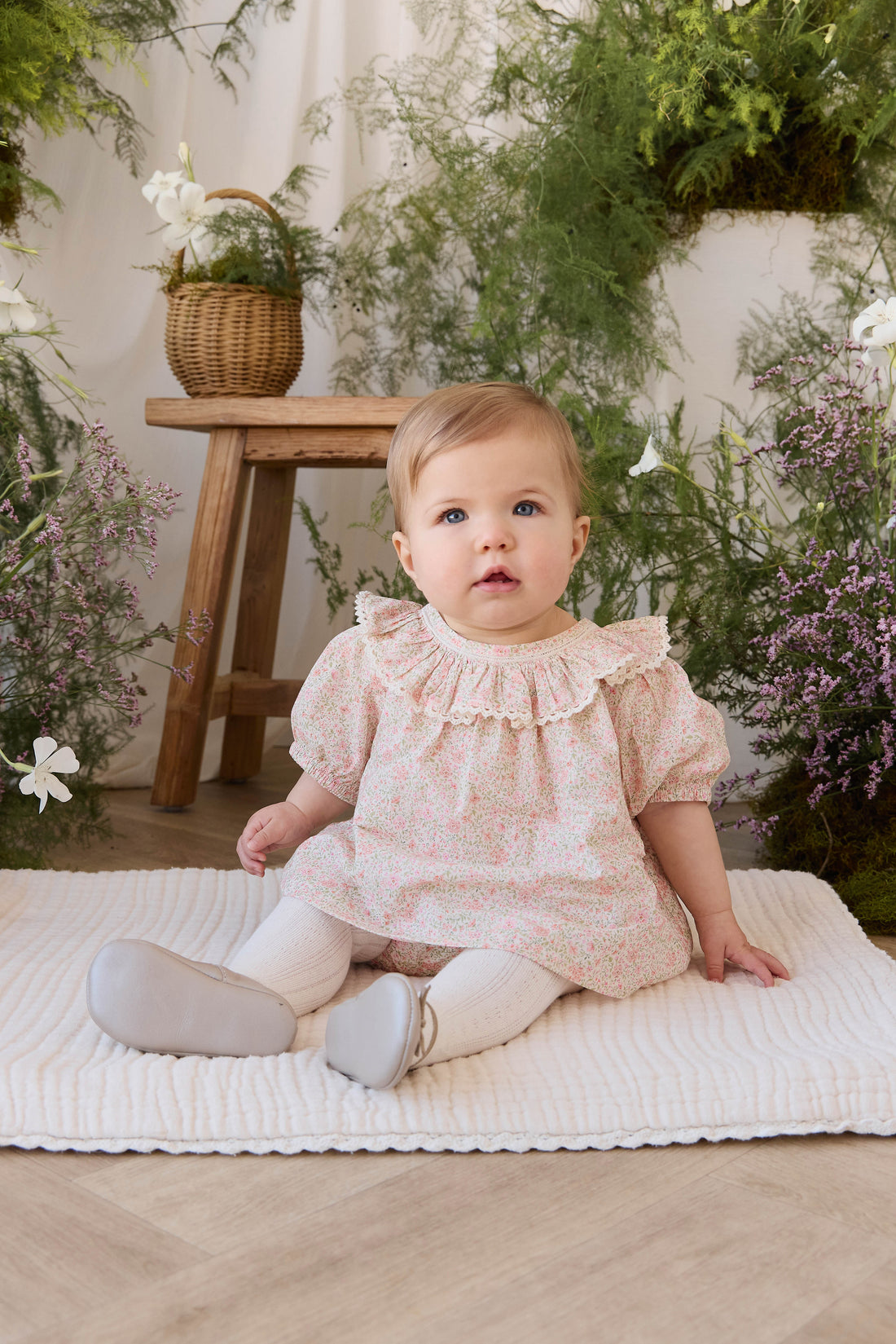 Organic Cotton Misty Top - Flora Pink Childrens Top from Jamie Kay Australia