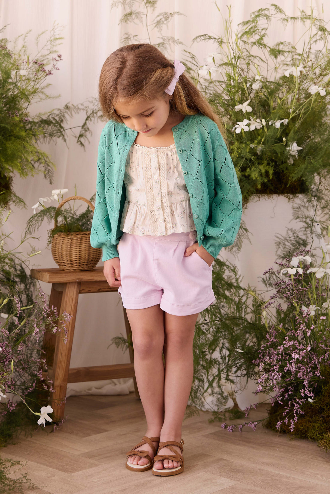 Lilah Cardigan - Lilypad Childrens Cardigan from Jamie Kay Australia