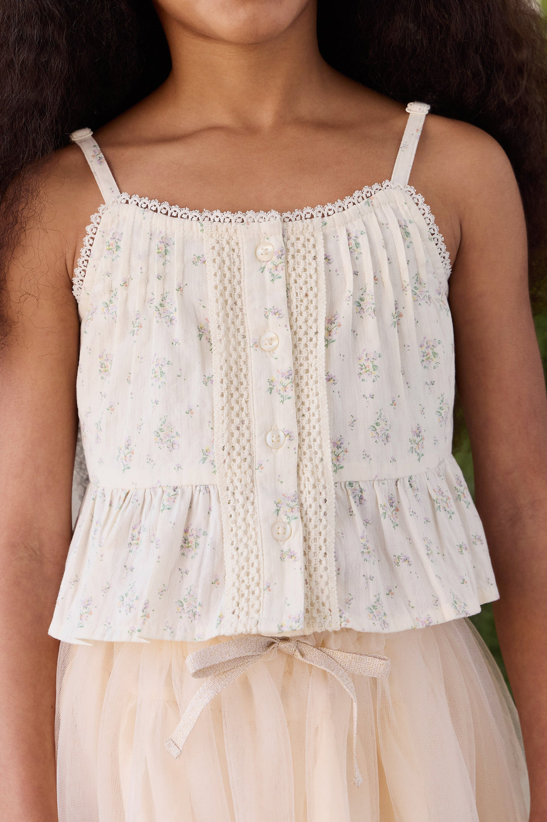 Organic Cotton Miley Top - Justine Orchid Childrens Top from Jamie Kay Australia