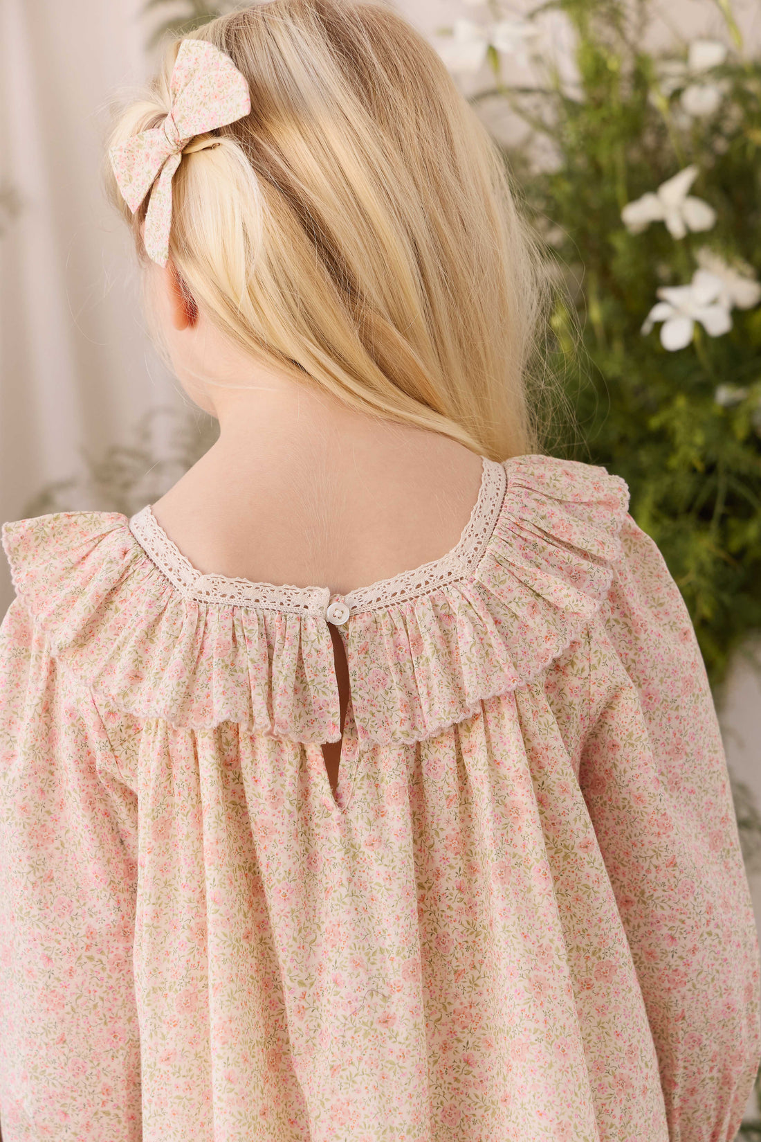 Organic Cotton Misty Dress - Flora Pink Childrens Dress from Jamie Kay Australia