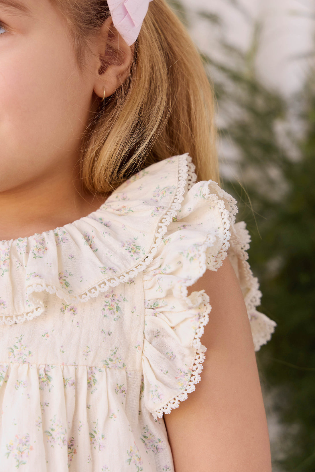 Organic Cotton Banks Blouse - Justine Orchid Childrens Top from Jamie Kay Australia