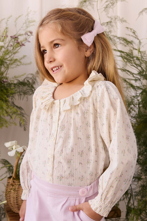 Organic Cotton Cecile Top - Justine Orchid Childrens Top from Jamie Kay Australia