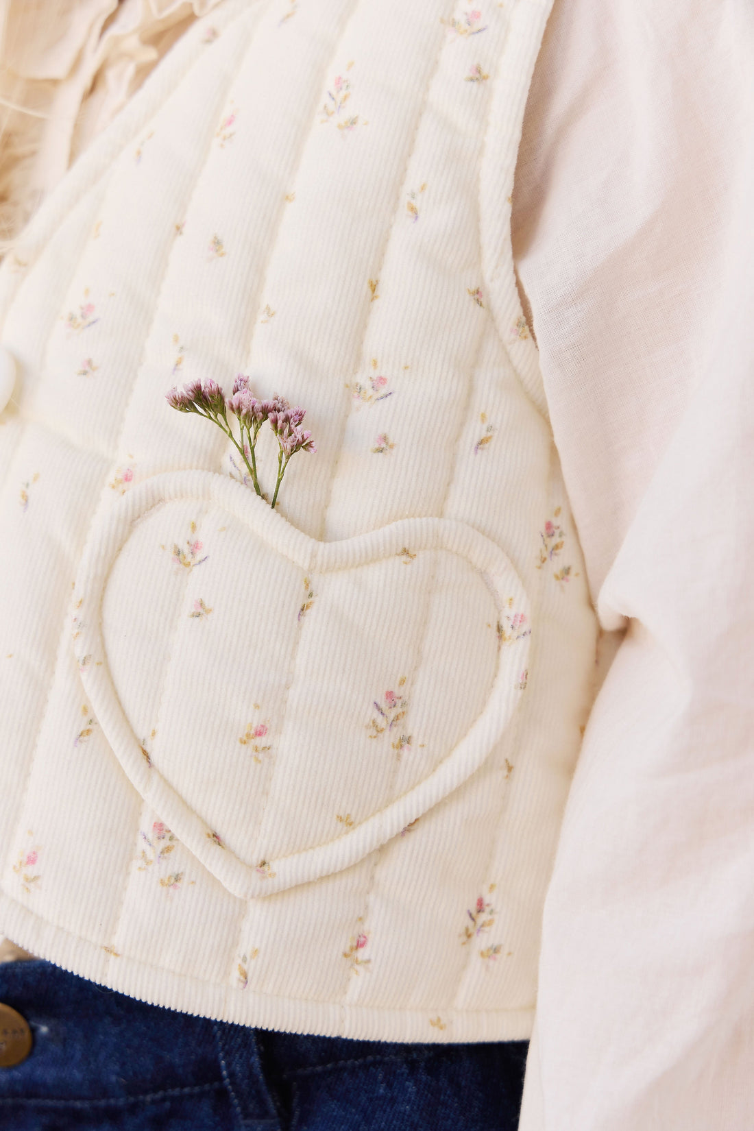 Londyn Pincord Vest - Dina Antique Childrens Vest from Jamie Kay Australia
