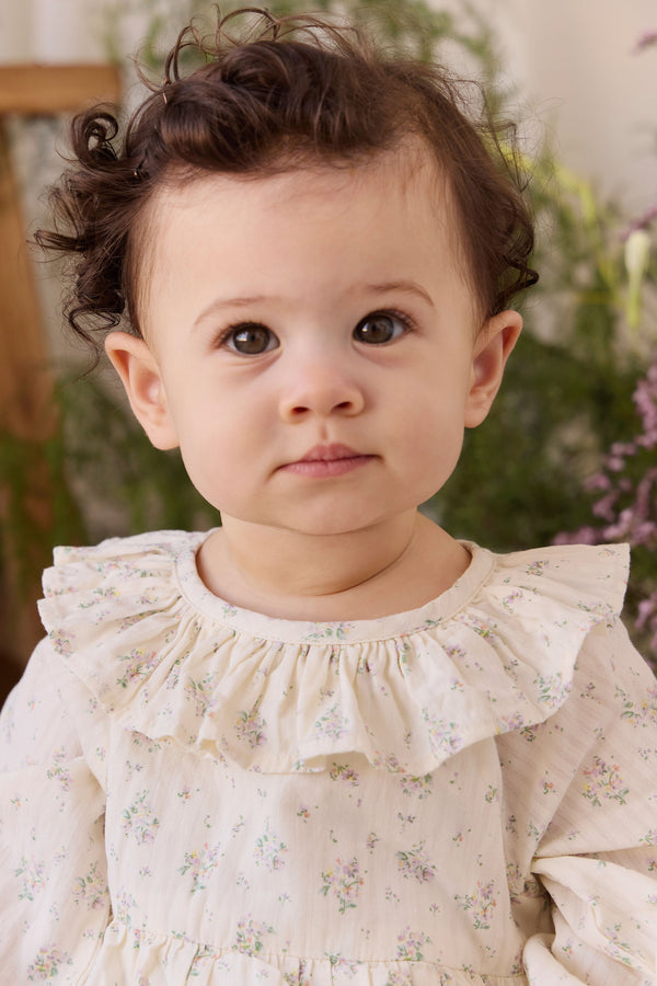 Organic Cotton Cecile Playsuit - Justine Orchid Childrens Playsuit from Jamie Kay Australia