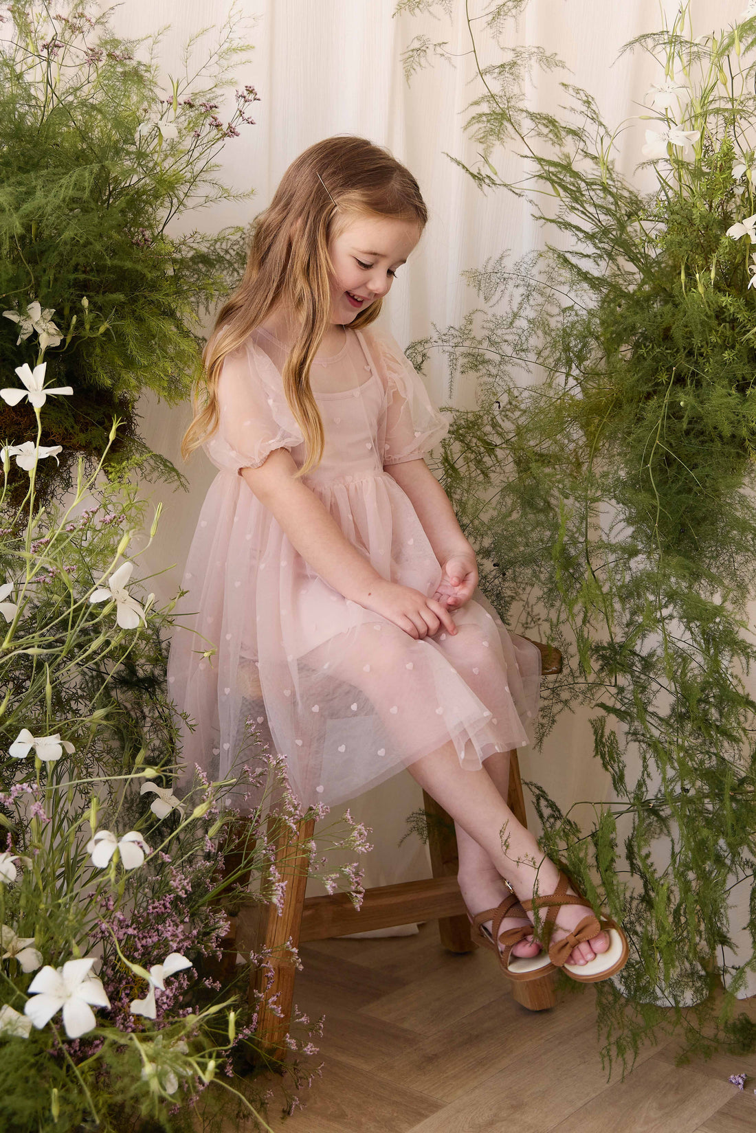 Zoella Tulle Dress - Petite Heart Rosie Childrens Dress from Jamie Kay Australia