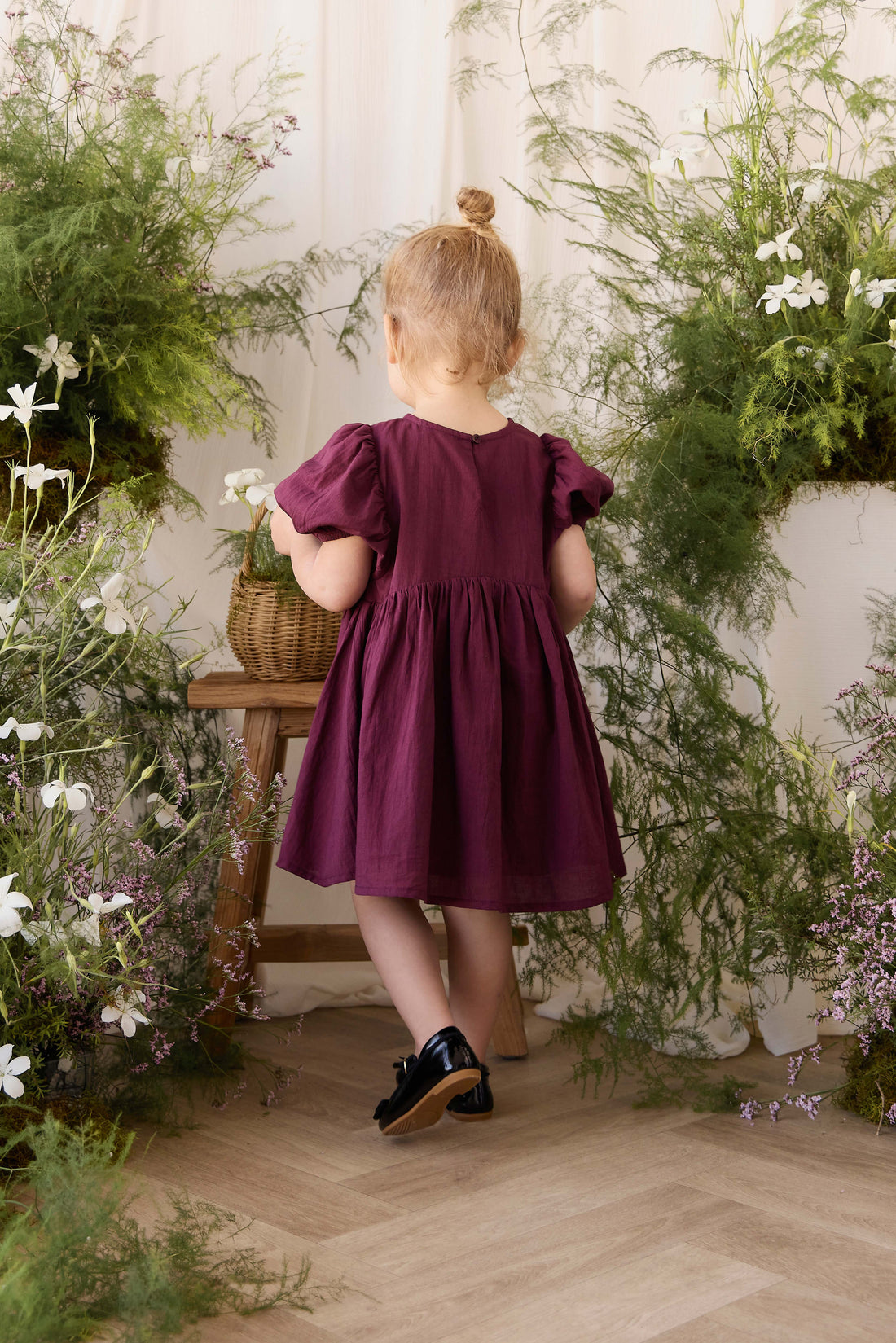 Organic Cotton Frannie Dress - Fig Childrens Dress from Jamie Kay Australia