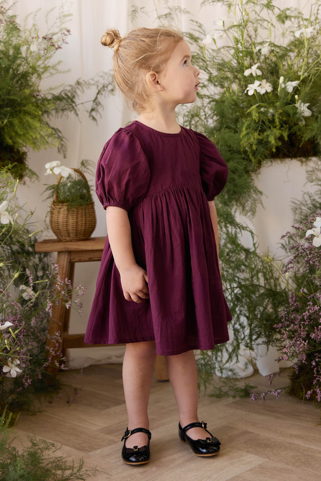 Organic Cotton Frannie Dress - Fig Childrens Dress from Jamie Kay Australia