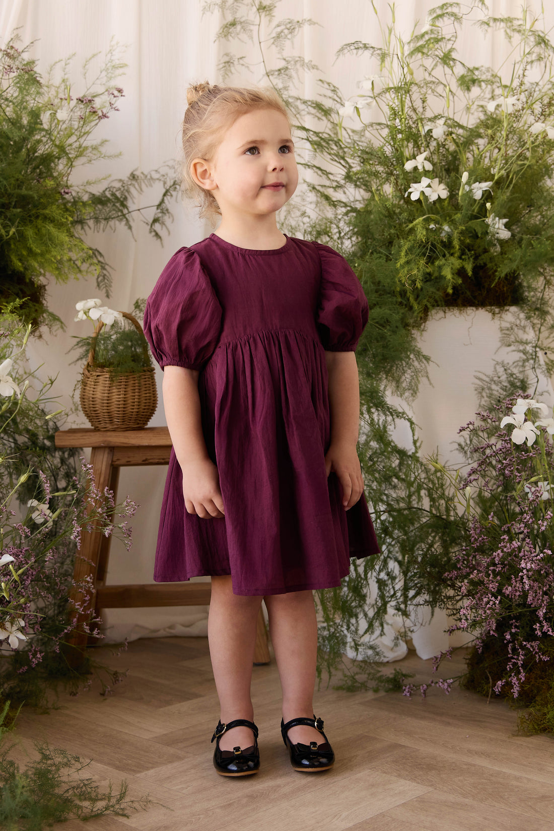Organic Cotton Frannie Dress - Fig Childrens Dress from Jamie Kay Australia