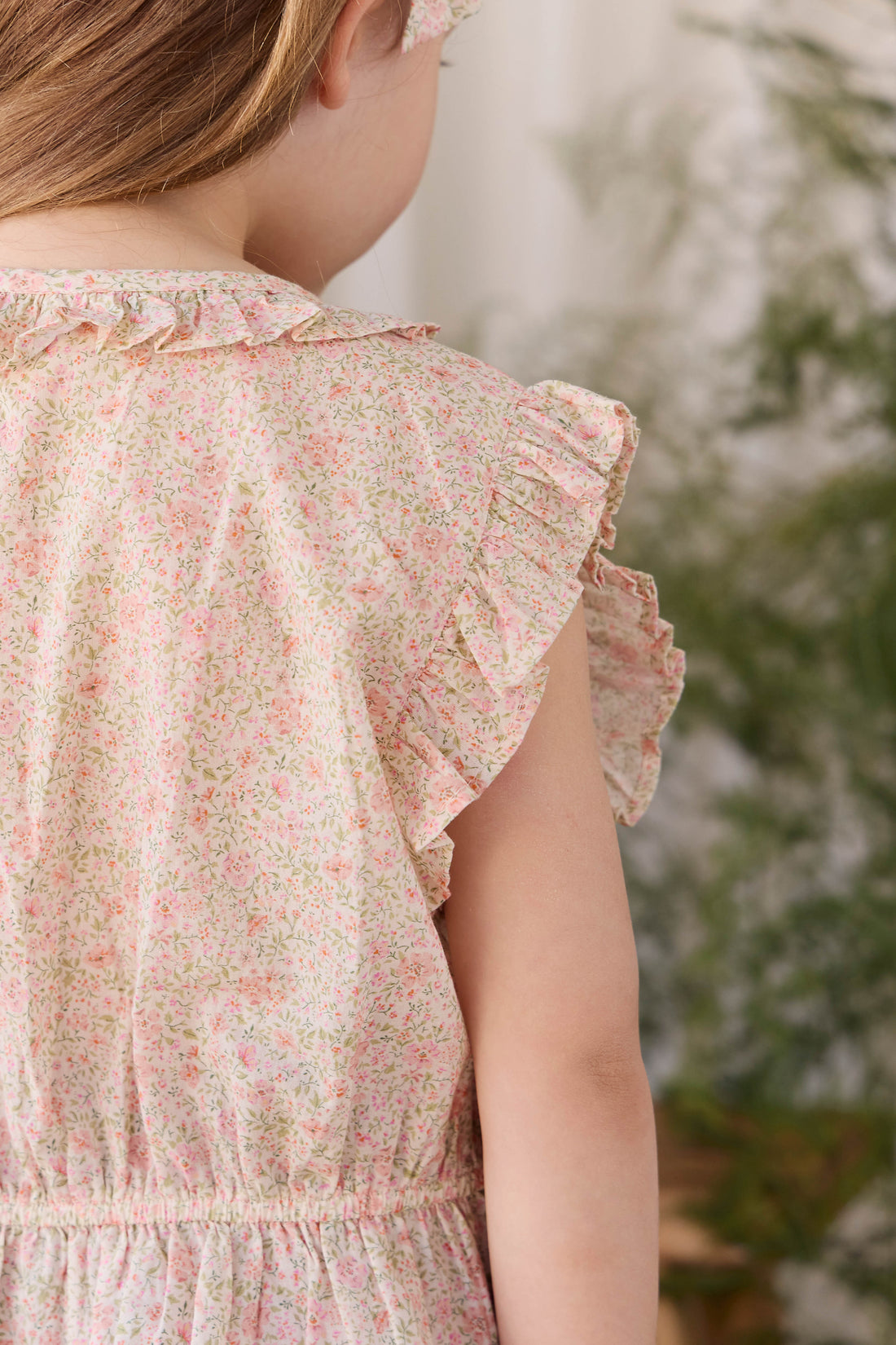 Organic Cotton Calianna Top - Flora Pink Childrens Top from Jamie Kay Australia