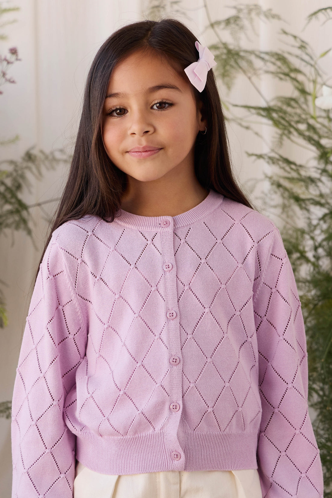 Lilah Cardigan - Orchid Dream Childrens Cardigan from Jamie Kay Australia