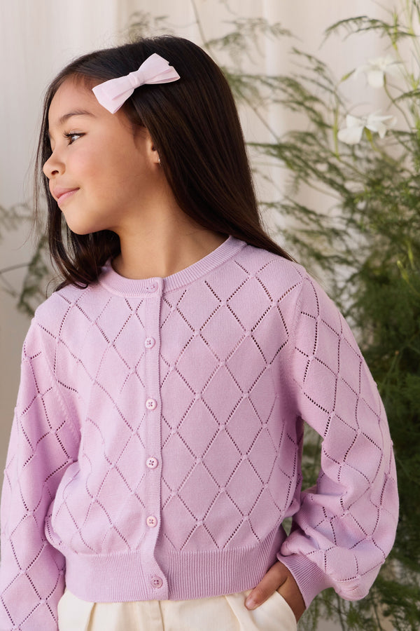 Lilah Cardigan - Orchid Dream Childrens Cardigan from Jamie Kay Australia