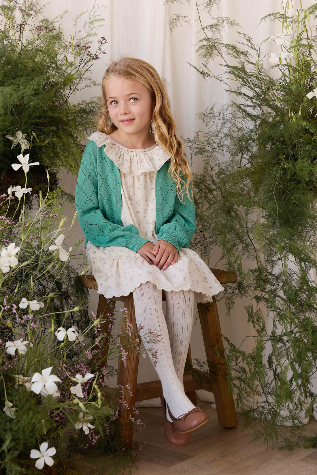 Organic Cotton Cassidy Dress - Justine Orchid Childrens Dress from Jamie Kay Australia