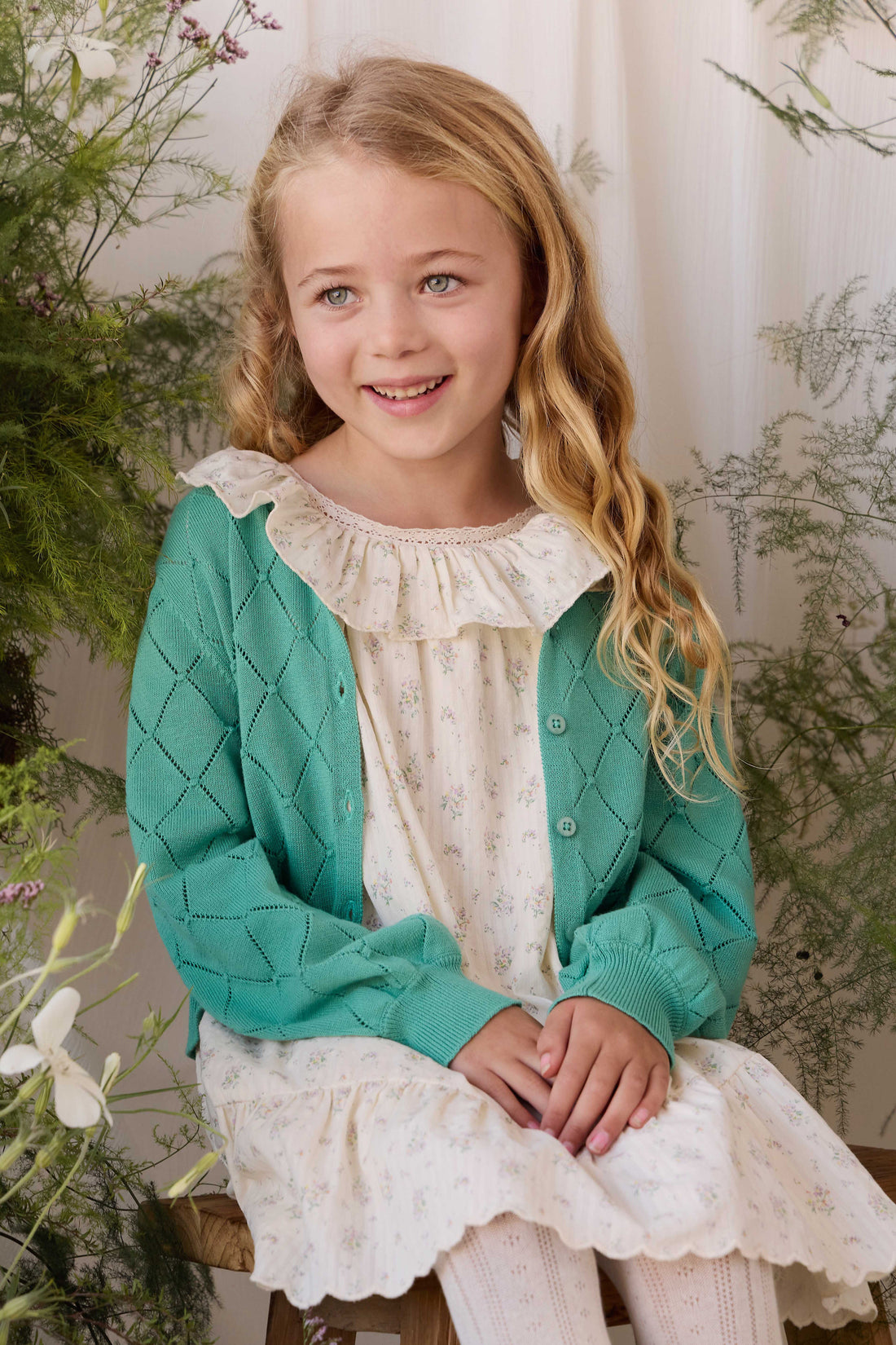 Organic Cotton Cassidy Dress - Justine Orchid Childrens Dress from Jamie Kay Australia