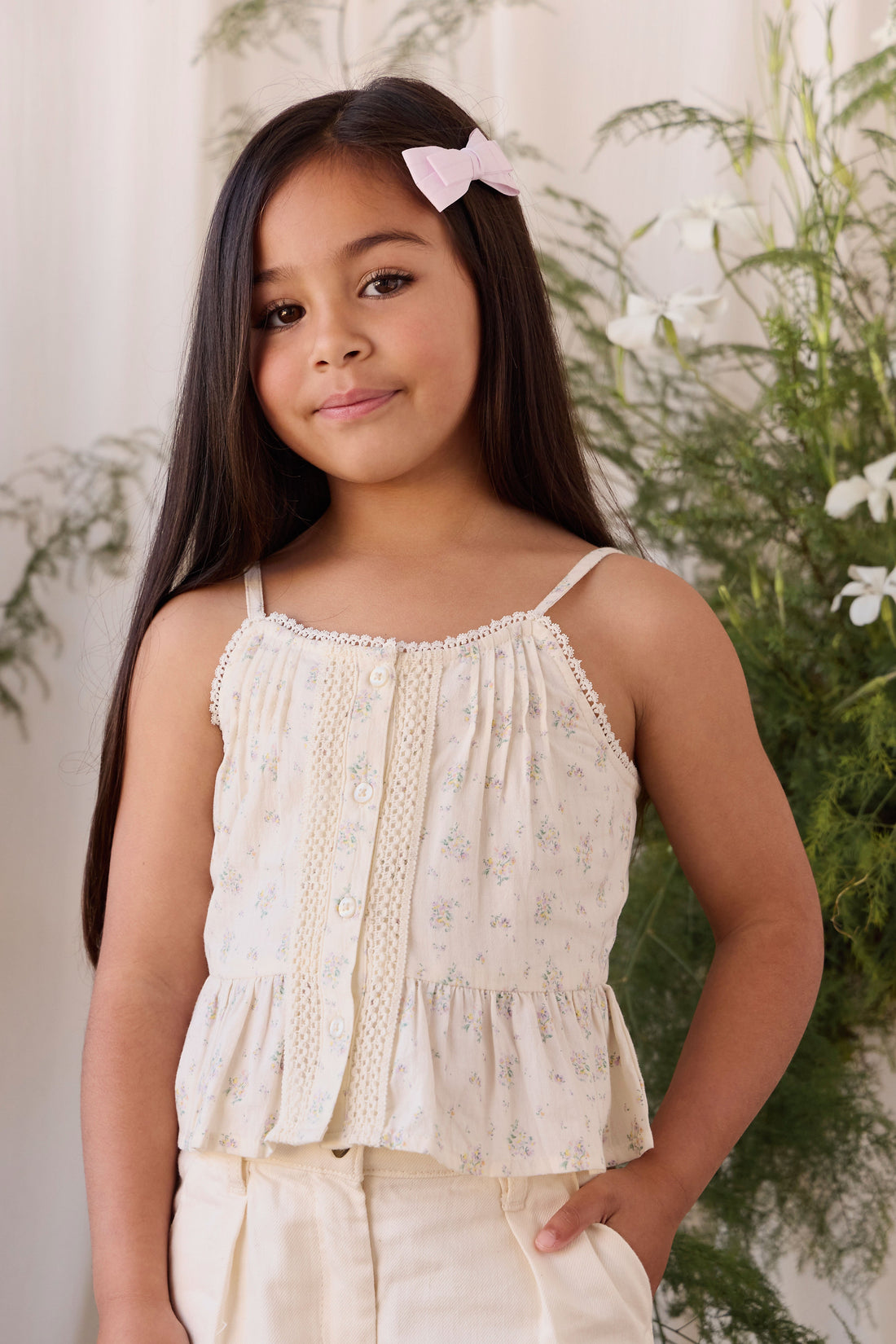 Organic Cotton Miley Top - Justine Orchid Childrens Top from Jamie Kay Australia