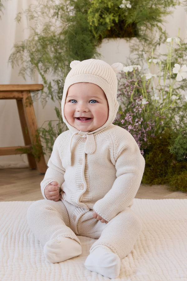 Cameron Knitted Onepiece - Vanilla Childrens Onepiece from Jamie Kay Australia
