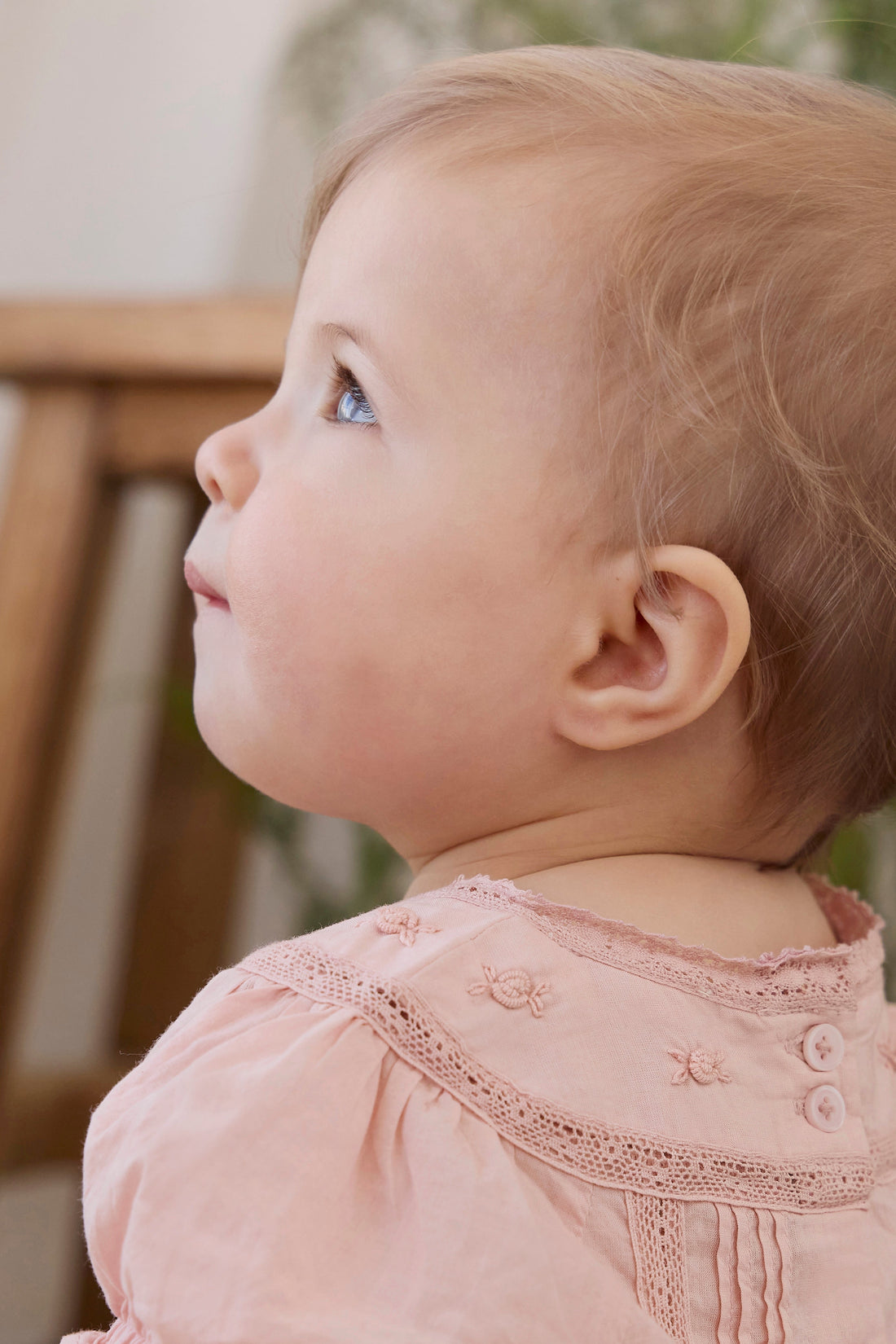 Organic Cotton Misty Playsuit - Shell Pink Childrens Playsuit from Jamie Kay Australia