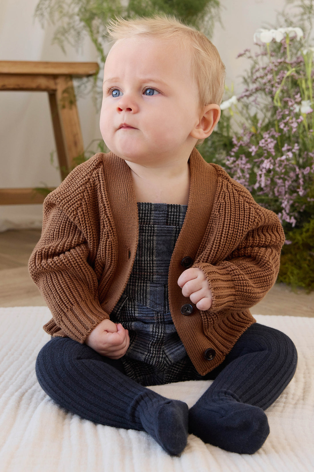 Ira Playsuit - Checked Cotton Childrens Playsuit from Jamie Kay Australia
