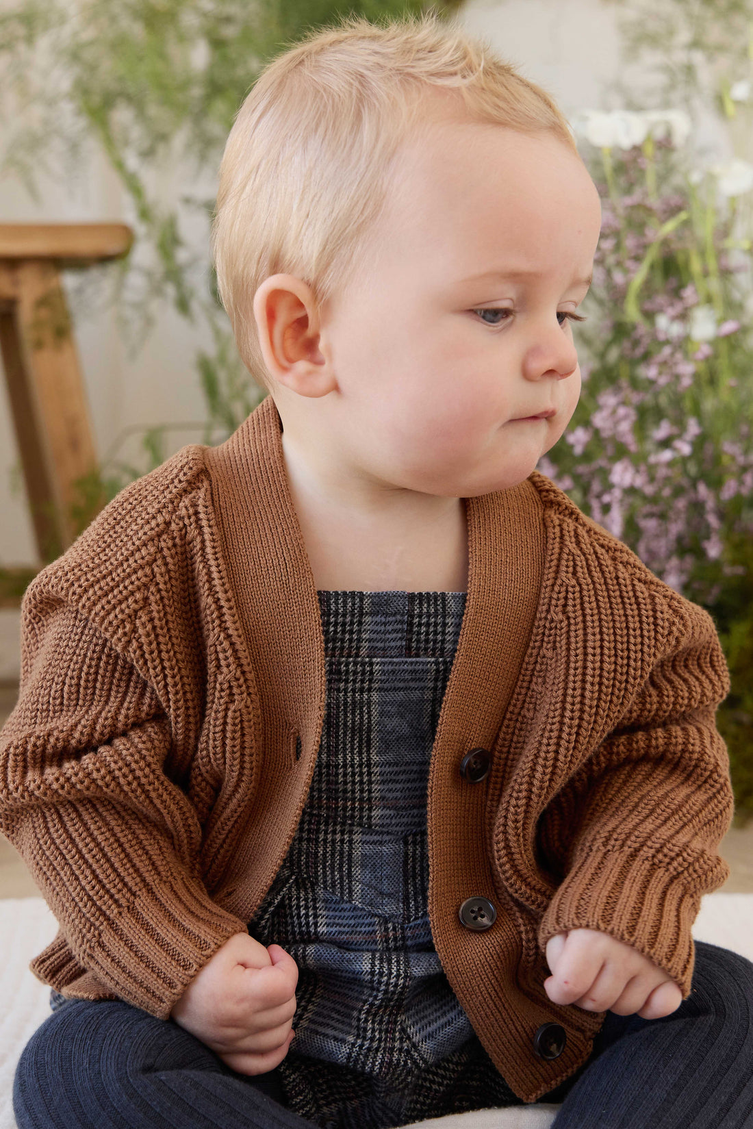 Ira Playsuit - Checked Cotton Childrens Playsuit from Jamie Kay Australia