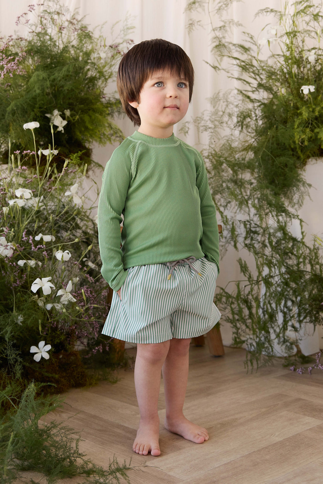 Joel Swim Vest - Snow Pea Childrens Swimwear from Jamie Kay Australia