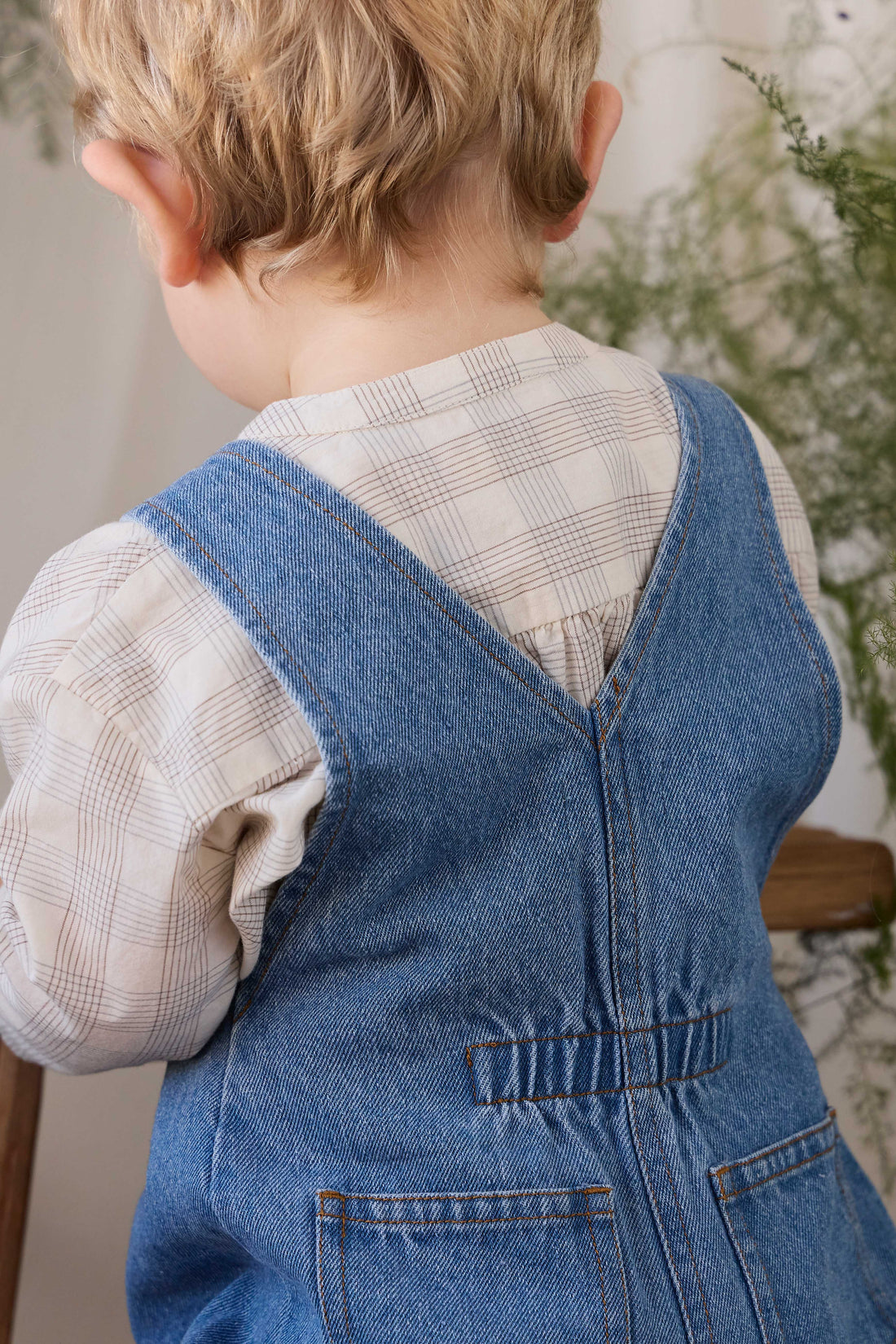 Stefan Denim Playsuit - Heritage Denim Childrens Playsuit from Jamie Kay Australia
