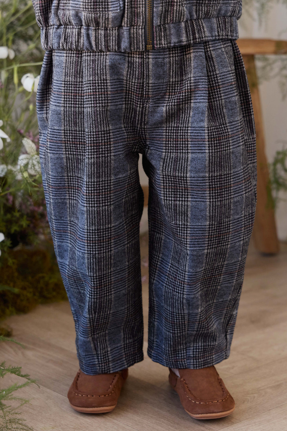 Campbell Pants - Checked Cotton Childrens Pant from Jamie Kay Australia