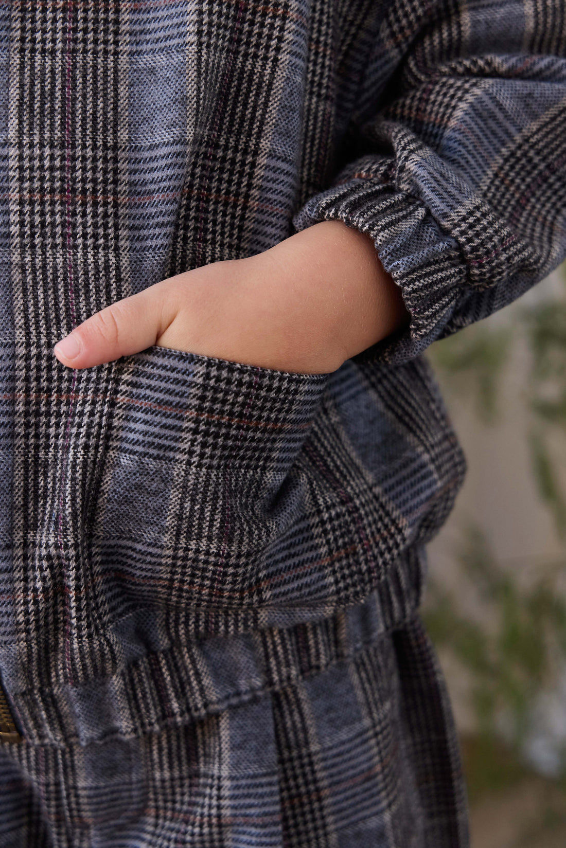 Campbell Jacket - Checked Cotton Childrens Jacket from Jamie Kay Australia