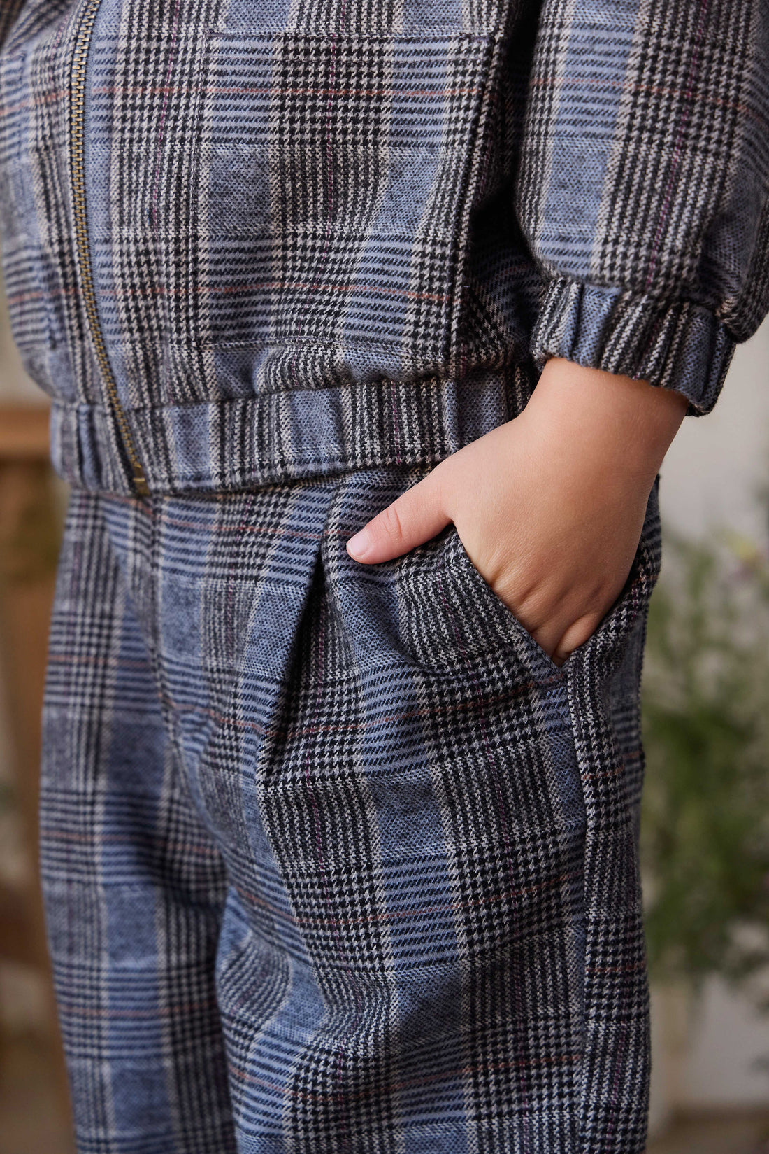 Campbell Pants - Checked Cotton Childrens Pant from Jamie Kay Australia