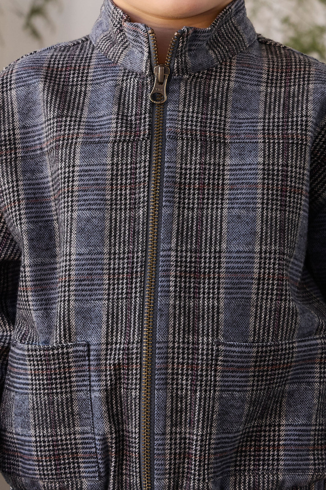 Campbell Jacket - Checked Cotton Childrens Jacket from Jamie Kay Australia