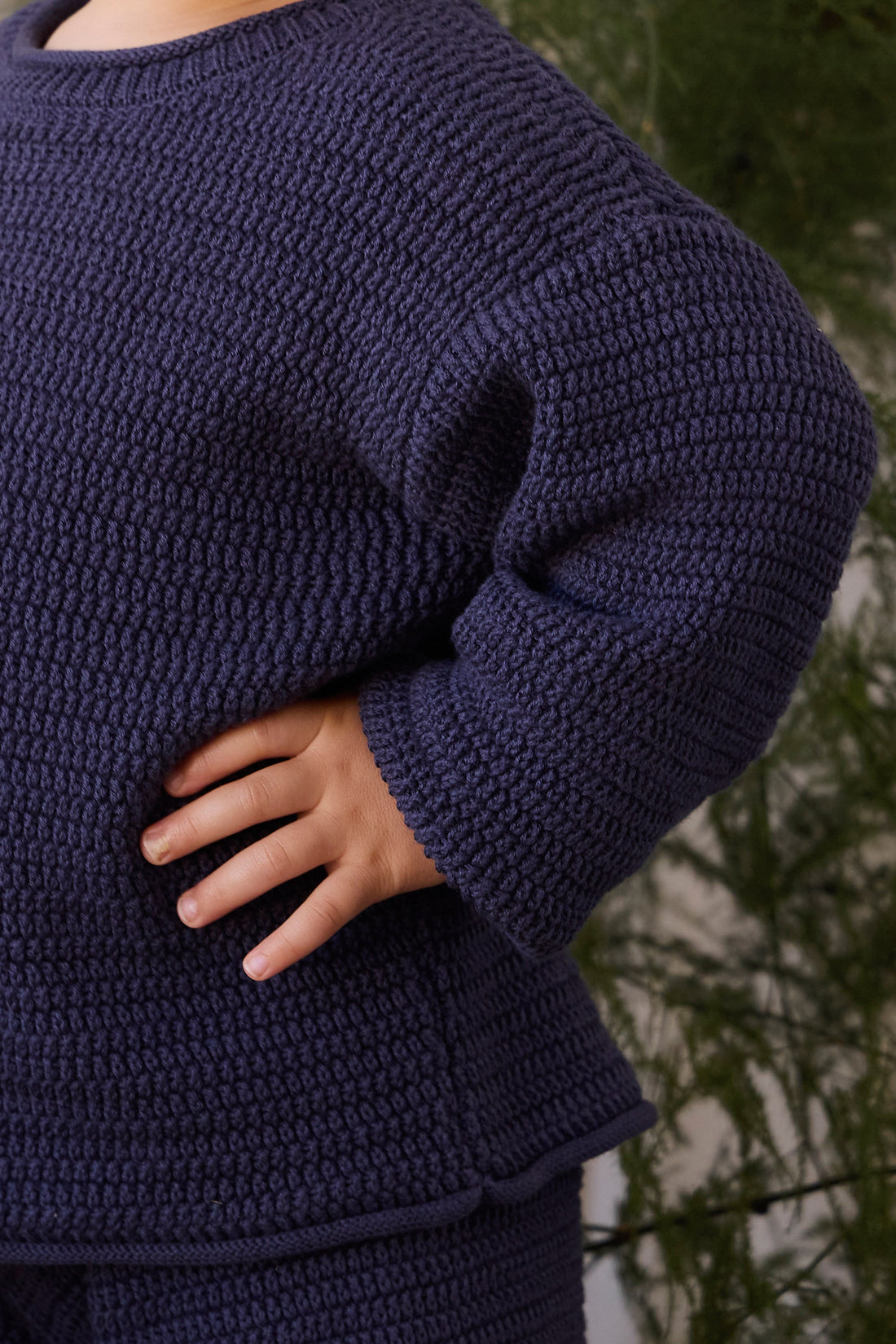 Eugene Knitted Jumper - Marine Childrens Jumper from Jamie Kay Australia
