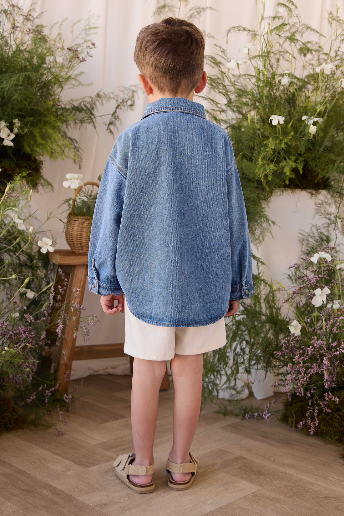 Kingsley Short - Natural Childrens Shorts from Jamie Kay Australia