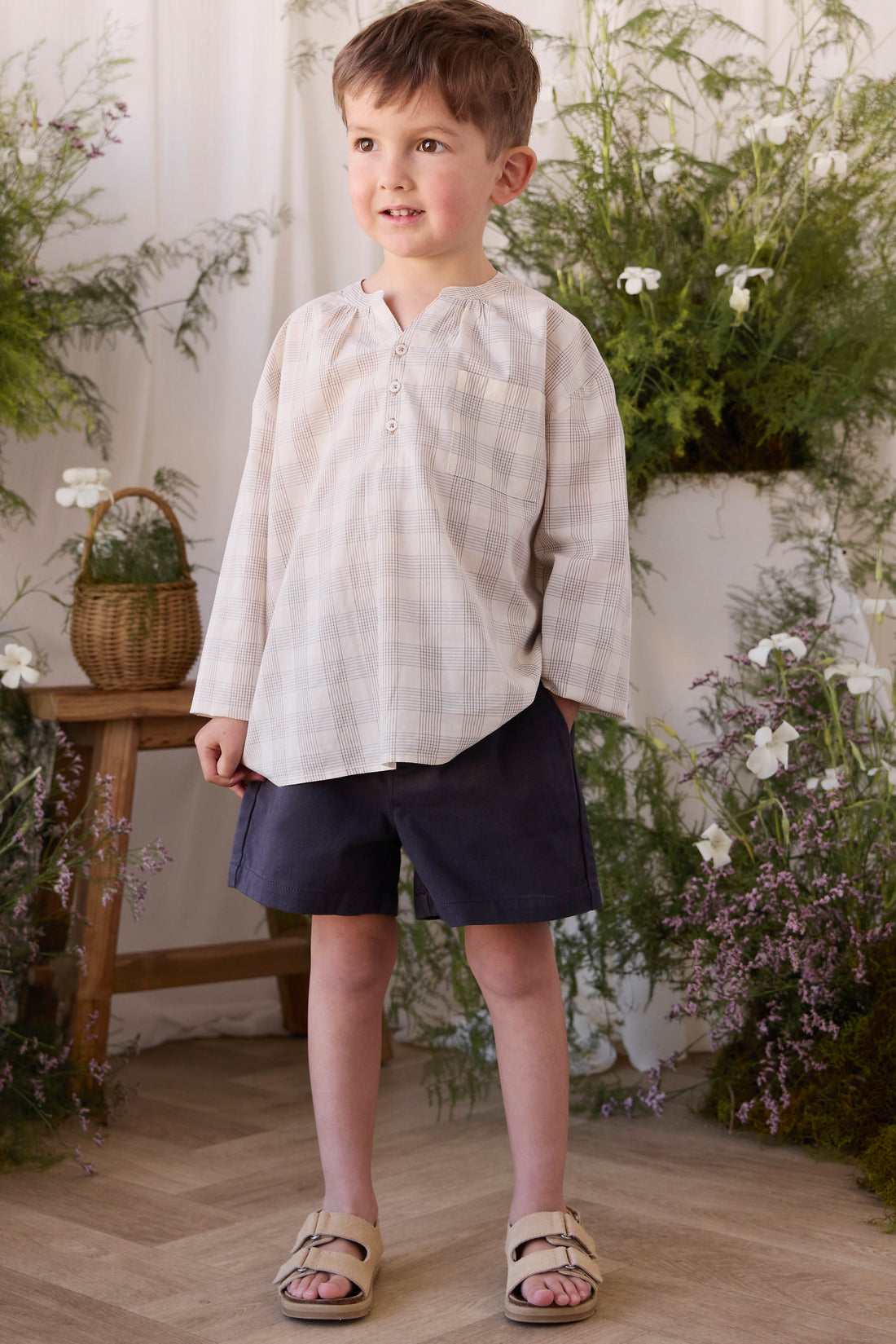 Organic Cotton Kenji Top - Joe Check Natural Childrens Top from Jamie Kay Australia