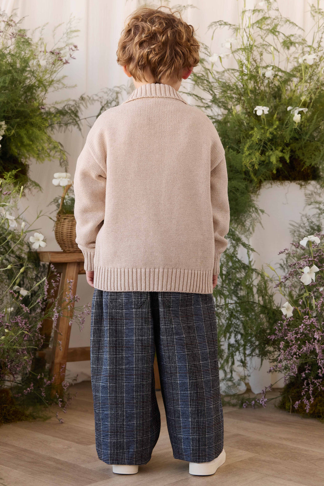 Campbell Pants - Checked Cotton Childrens Pant from Jamie Kay Australia