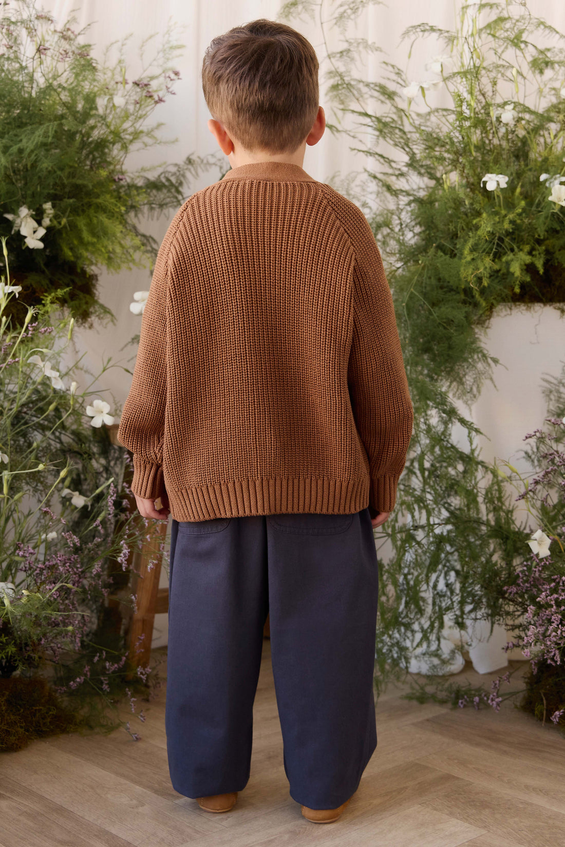 Cooper Knitted Cardigan - Butterscotch Childrens Cardigan from Jamie Kay Australia