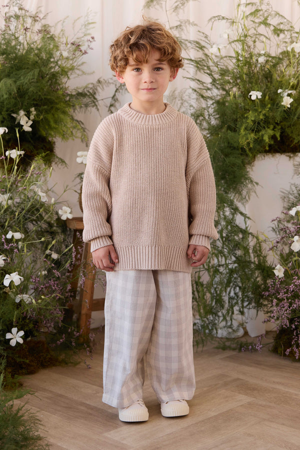 Organic Cotton Winslow Pant - Joe Check Natural Childrens Pants from Jamie Kay Australia