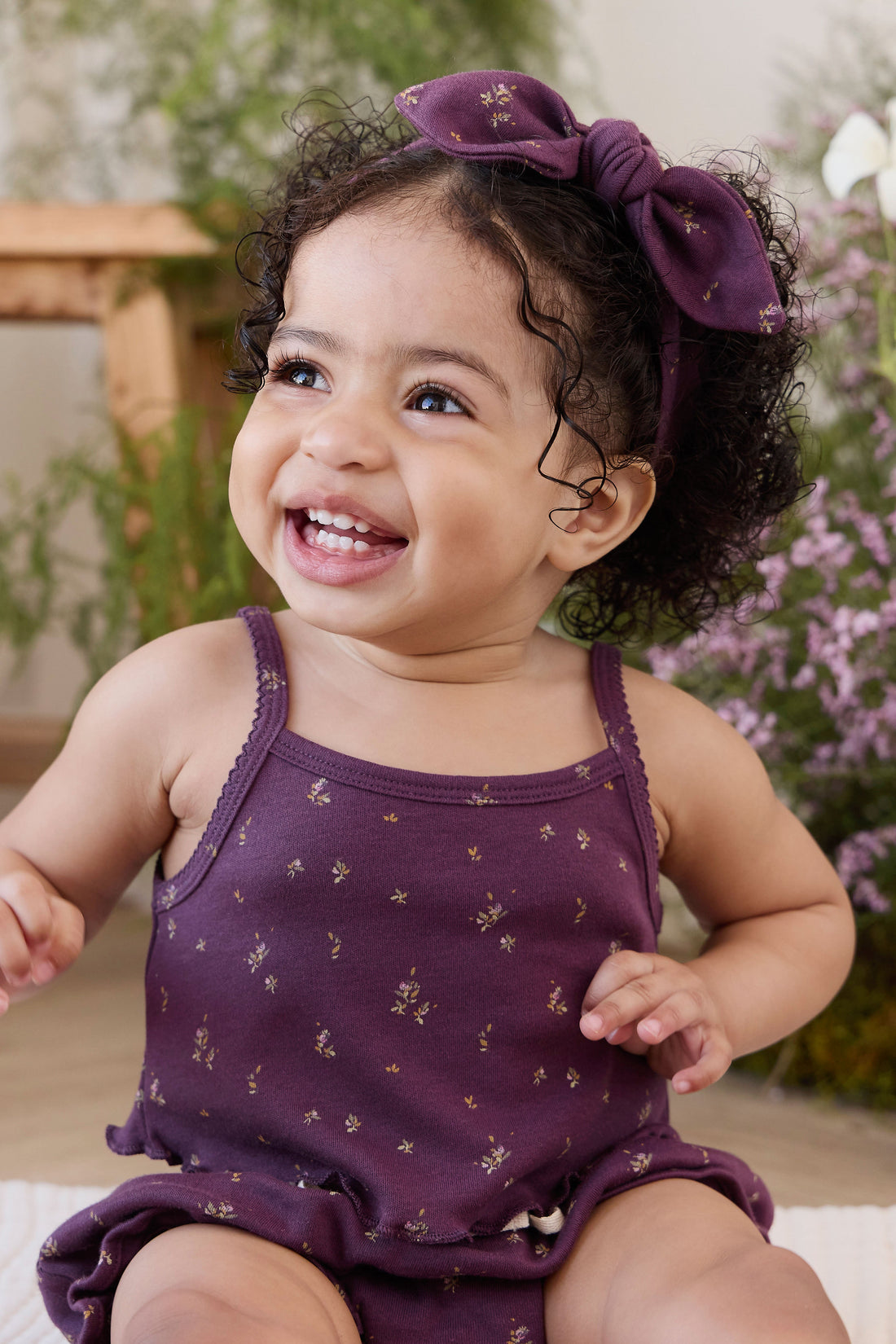 Organic Cotton Bebe Singlet - Dina Fig Childrens Singlet from Jamie Kay Australia