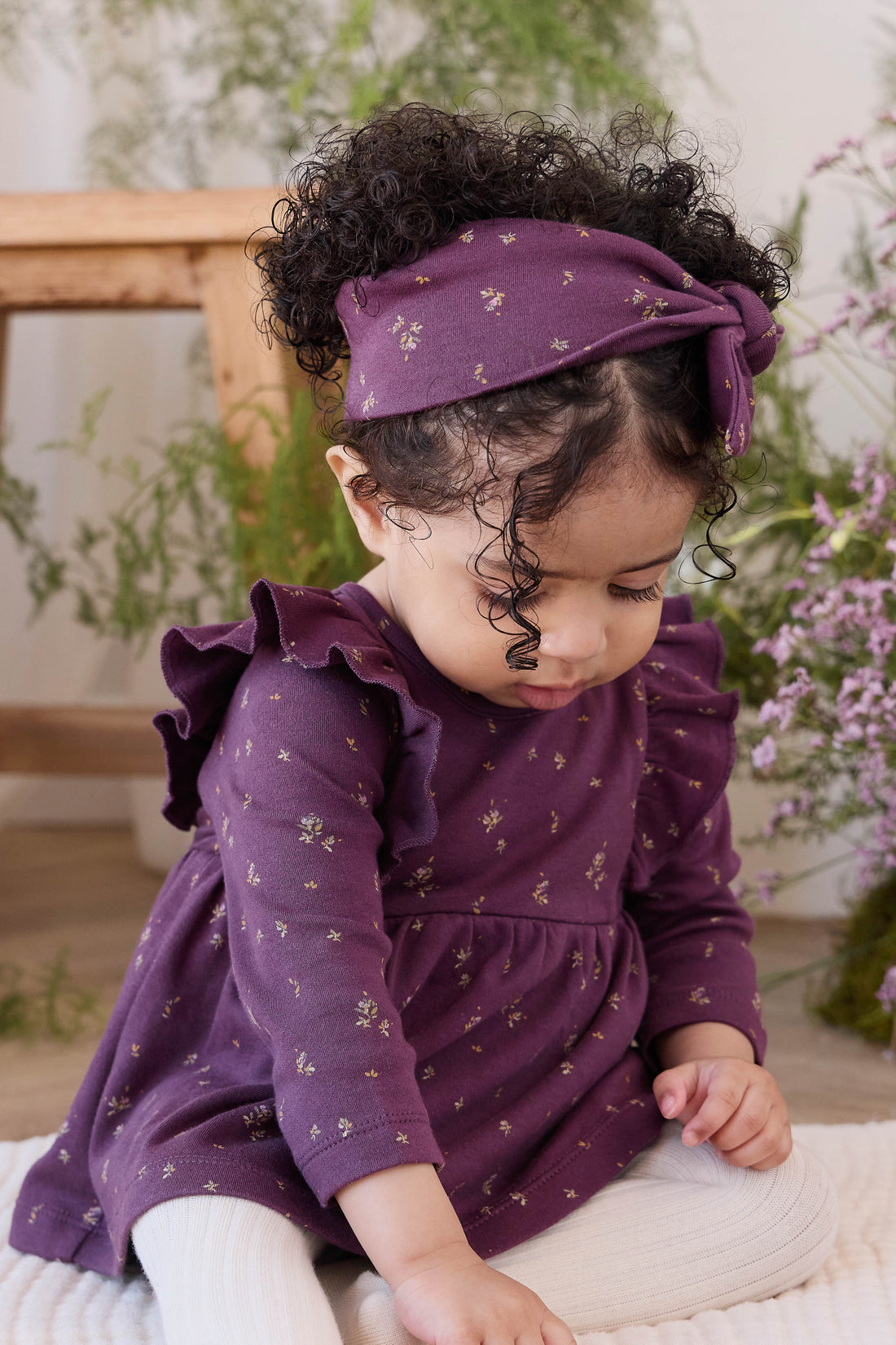Organic Cotton Vivienne Playsuit - Dina Fig Childrens Playsuit from Jamie Kay Australia