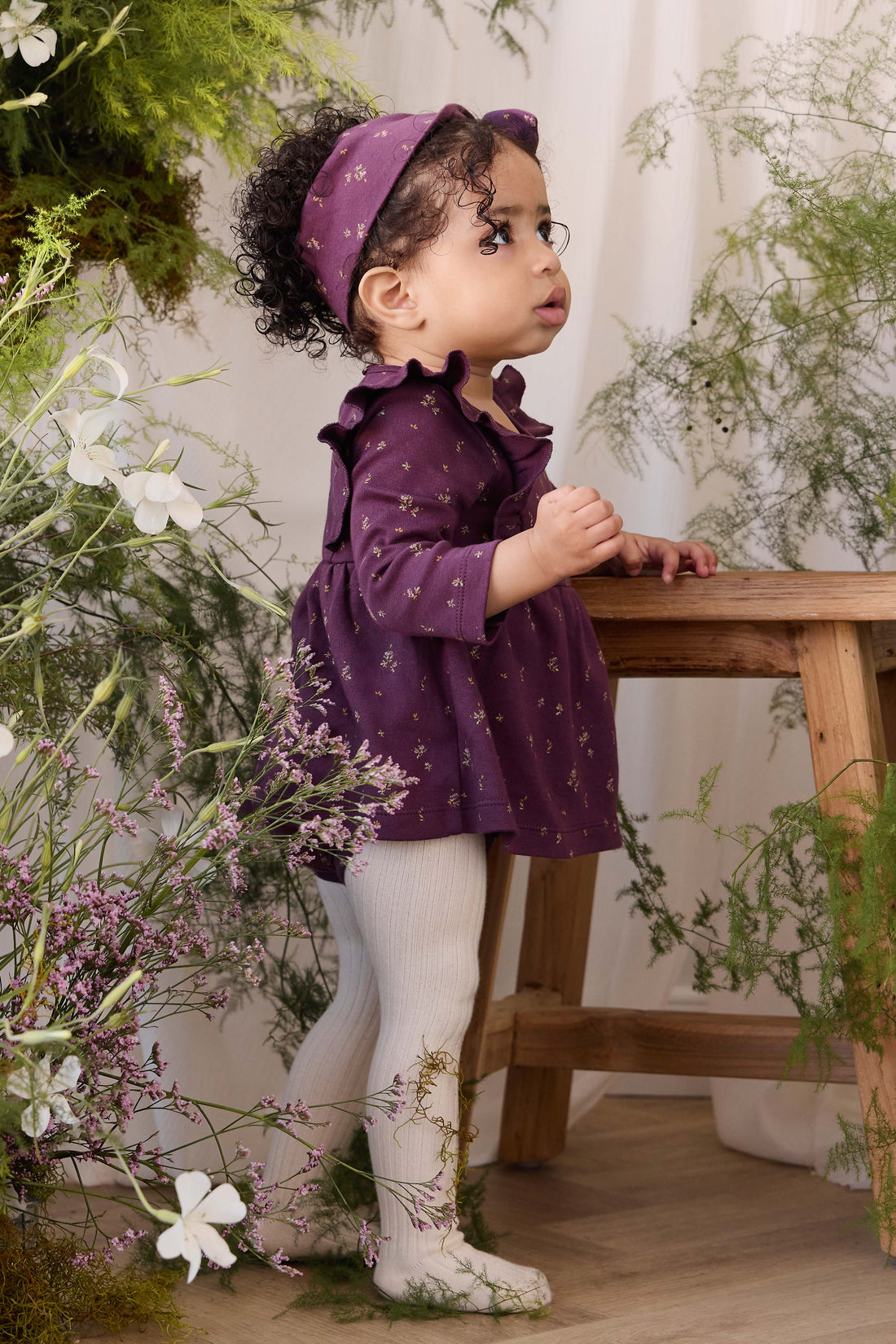 Organic Cotton Vivienne Playsuit - Dina Fig Childrens Playsuit from Jamie Kay Australia