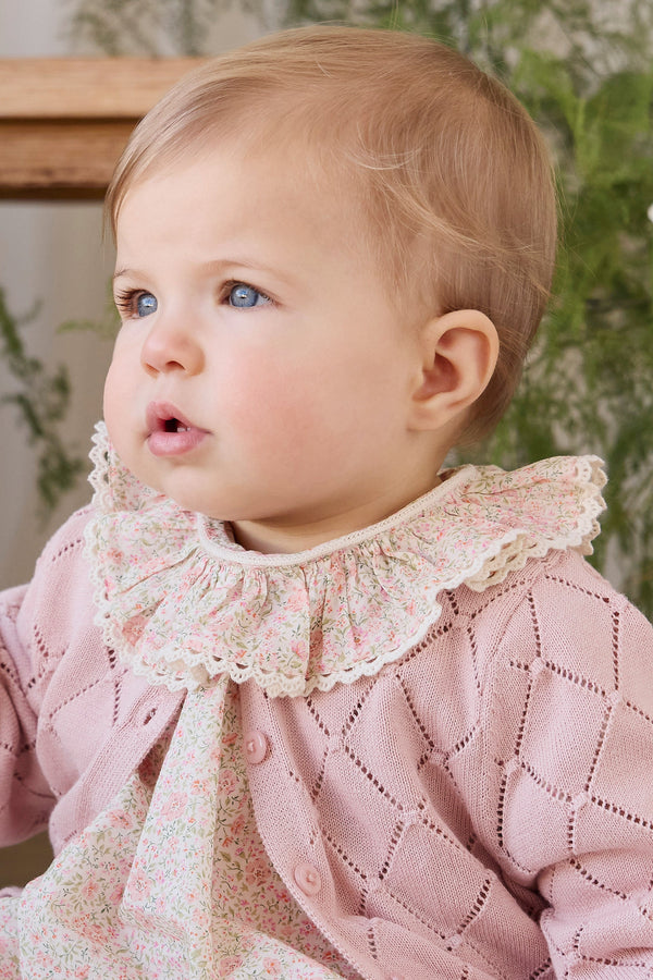 Lilah Cardigan - Shell Pink Childrens Cardigan from Jamie Kay Australia